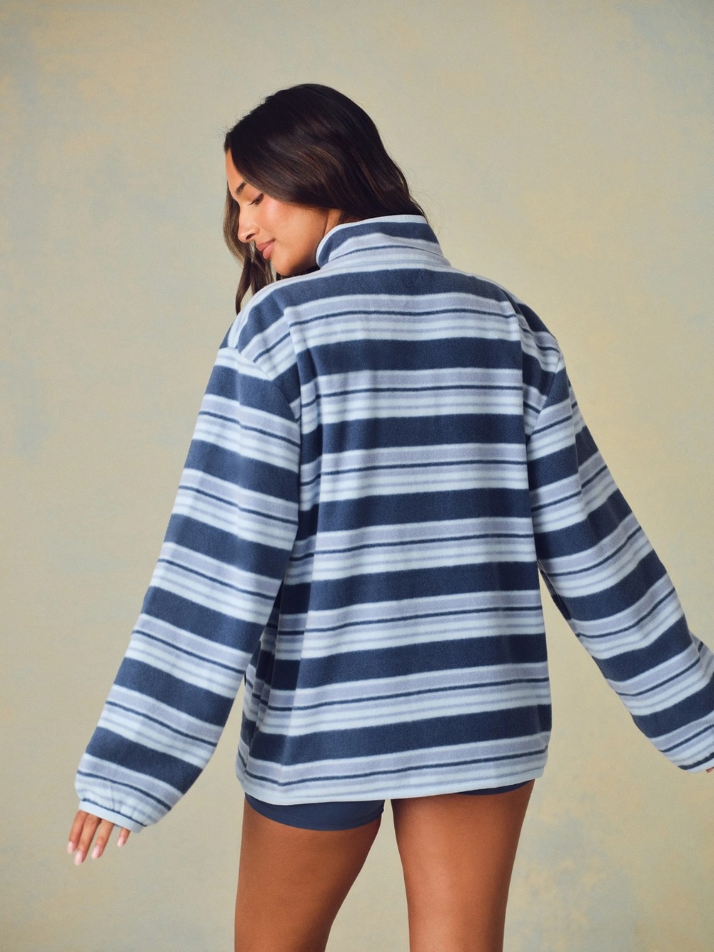 Microfleece Stripe Half Zip - Picture 2 of 6